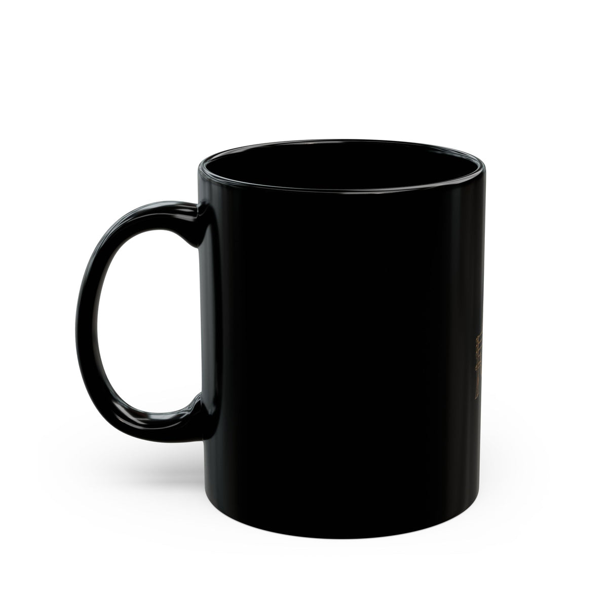 Couple on Bench Black Mug — Romantic Coffee Cup for Couples