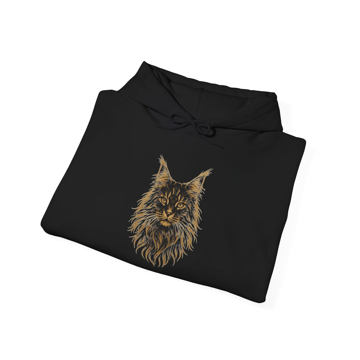 Lynx Spirit Hoodie — Detailed Golden Wildcat Graphic Sweatshirt