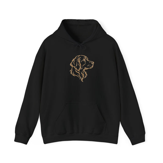 Golden Retriever Silhouette Hoodie – Minimalist Dog Lover Sweatshirt