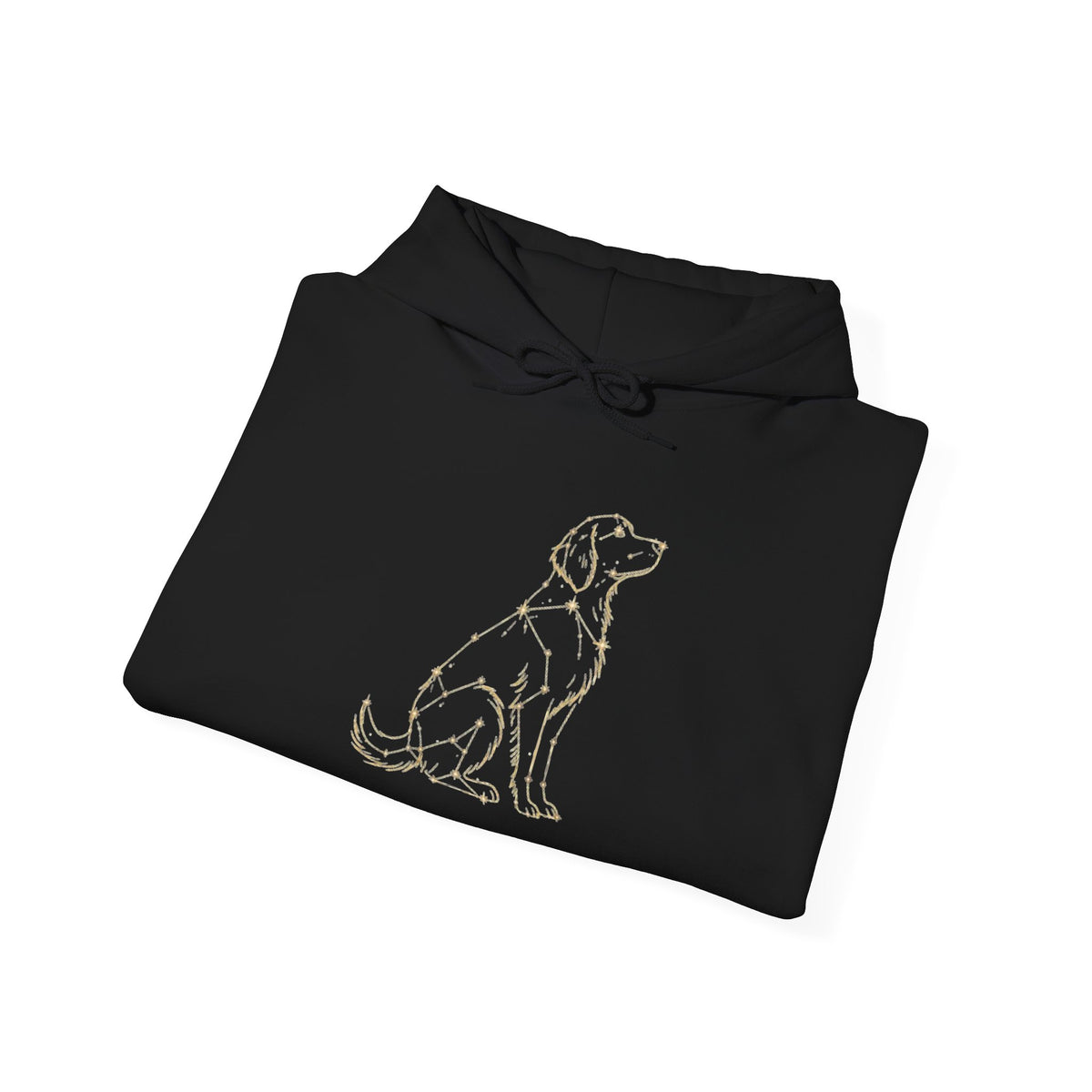 Golden Retriever Outline Hoodie — Minimalist Dog Lover Pullover